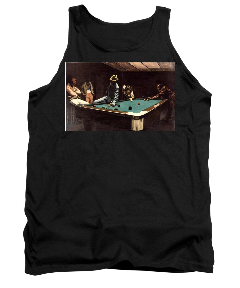 A Trip In The City Tank Top featuring the painting Miche'les Place by David Buttram