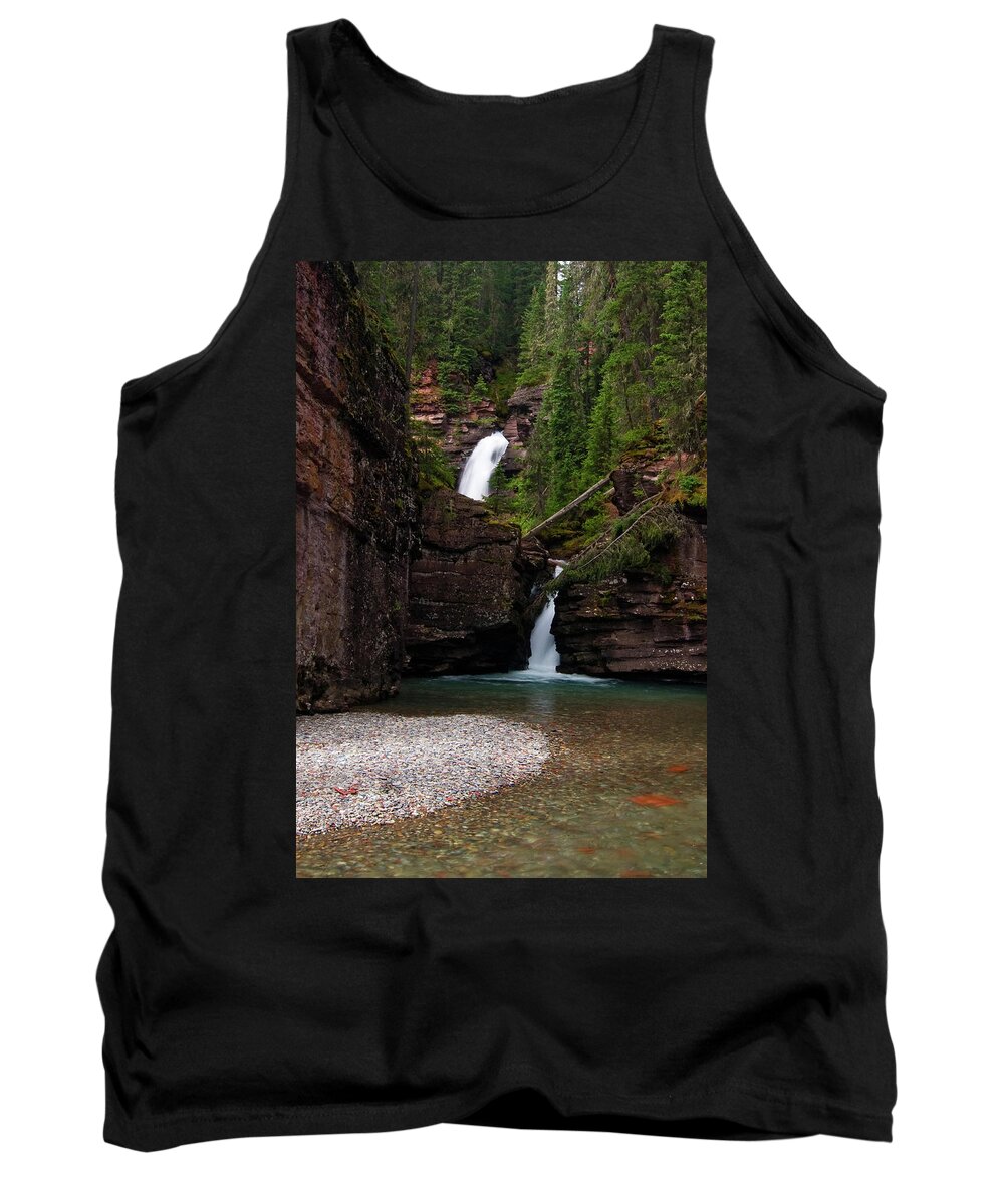 Colorado Tank Top featuring the photograph Mineral Creek Falls by Steve Stuller