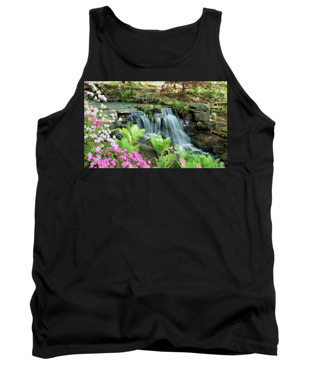 Waterfall Tank Top featuring the photograph Mini Waterfall by Sandy Keeton