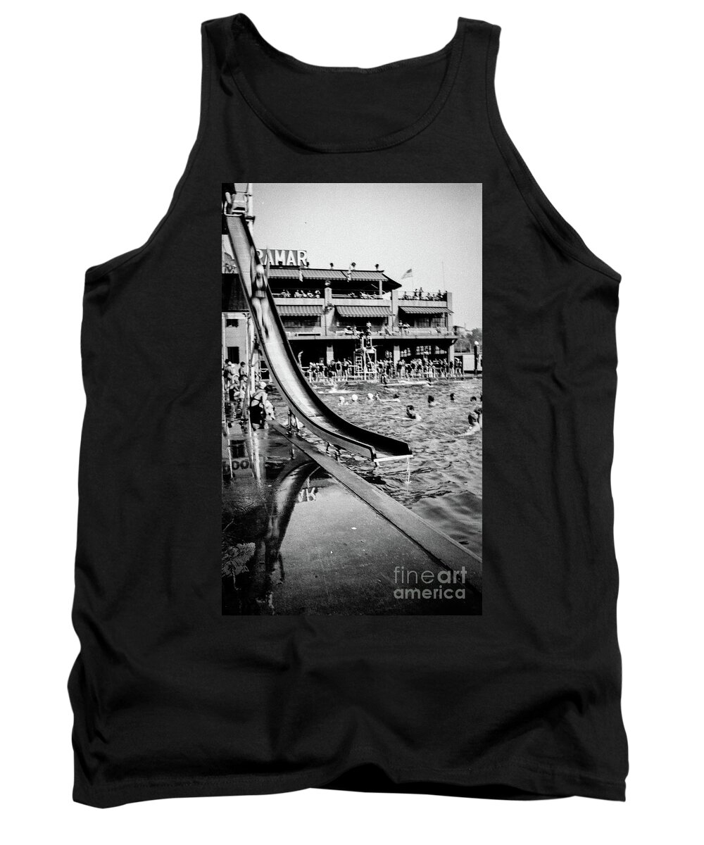 Miramar Tank Top featuring the photograph Miramar Pool by Cole Thompson