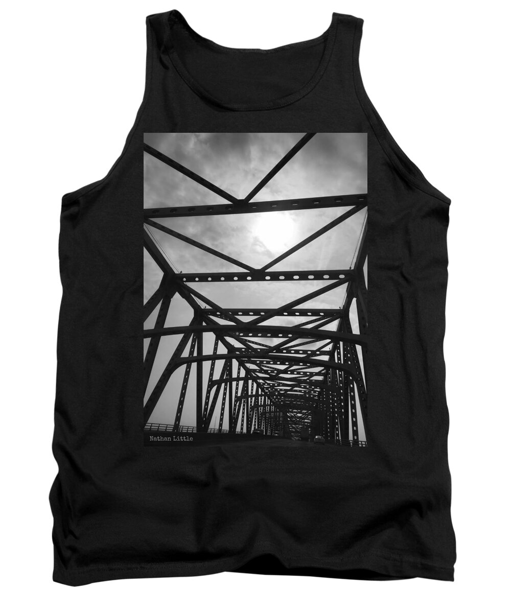 Baton Rouge Tank Top featuring the photograph Mississippi River Bridge by Nathan Little
