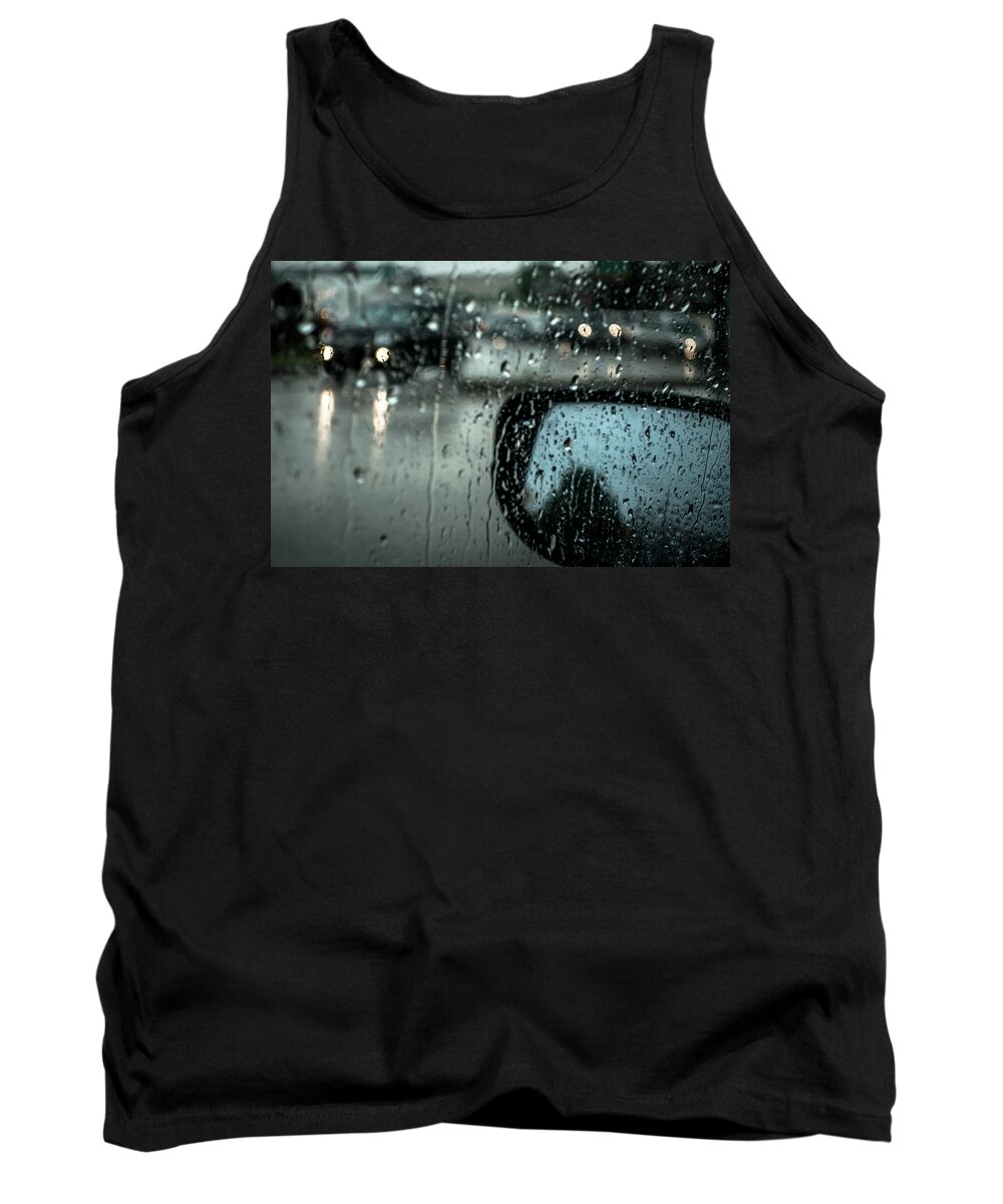 Rainy Drive Tank Top featuring the photograph Moisture by David Sutton