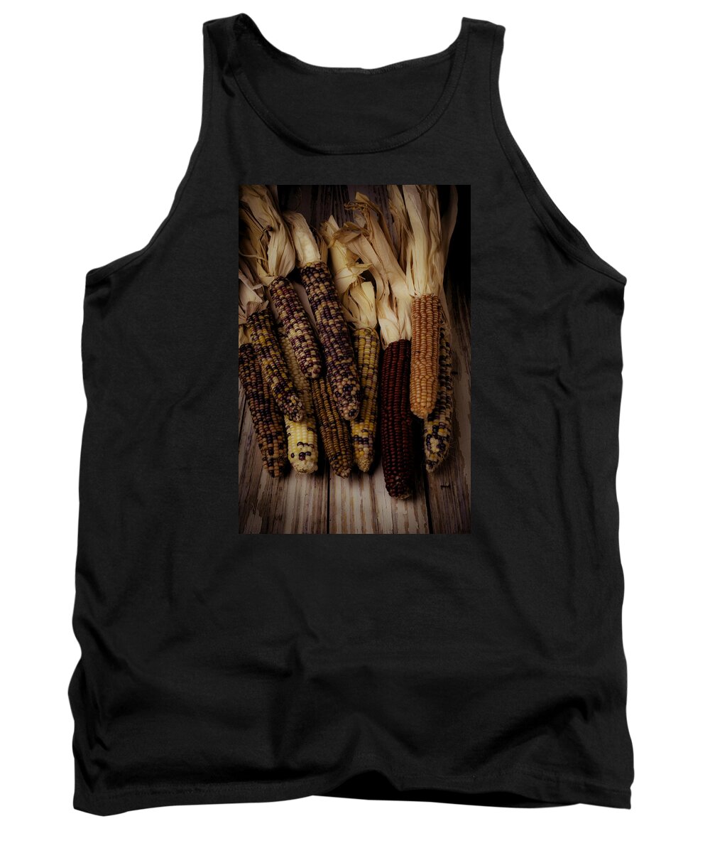 Indian Tank Top featuring the photograph Moody indian Corn by Garry Gay