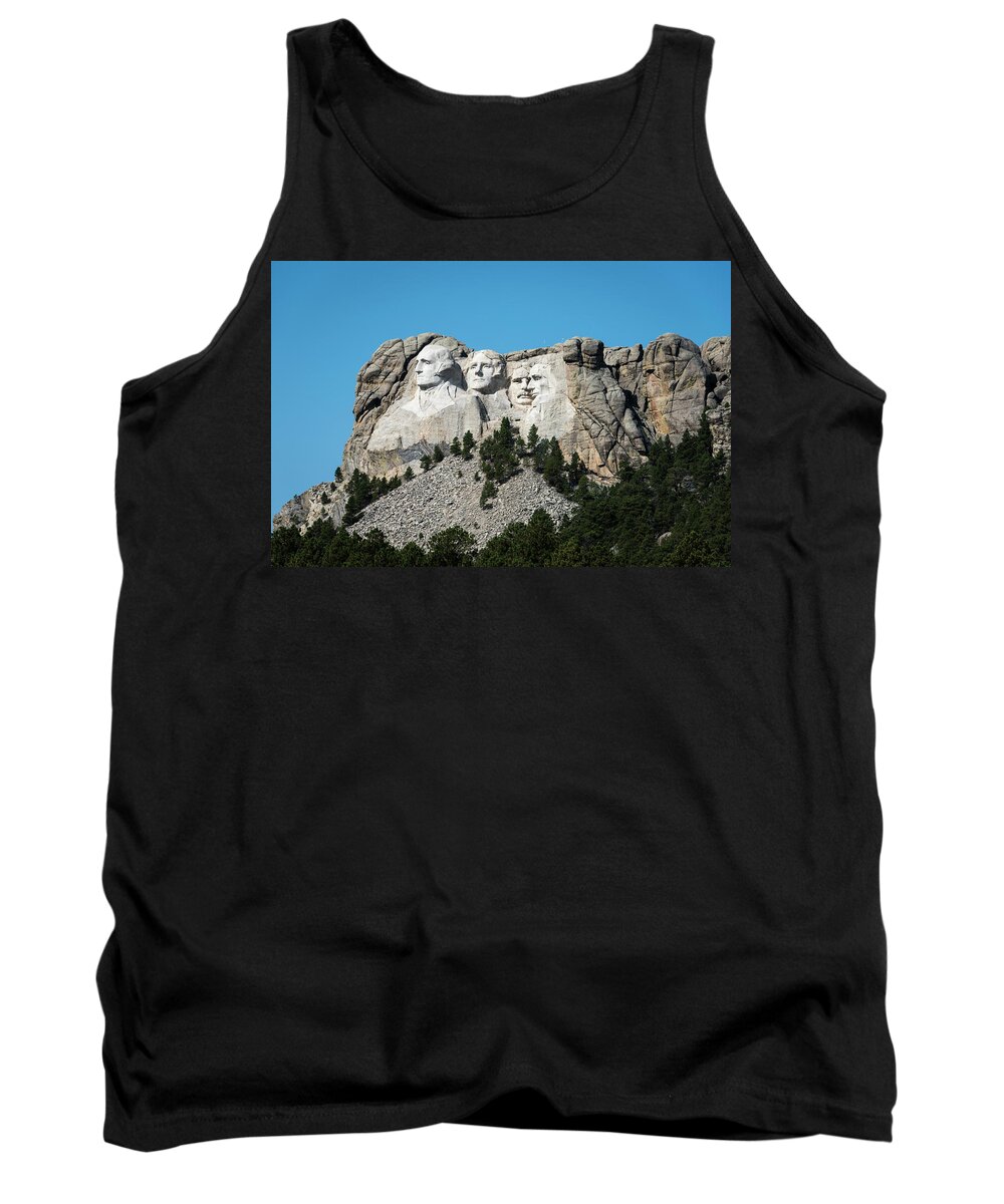 Black Hills Tank Top featuring the photograph Mount Rushmore by Norman Reid