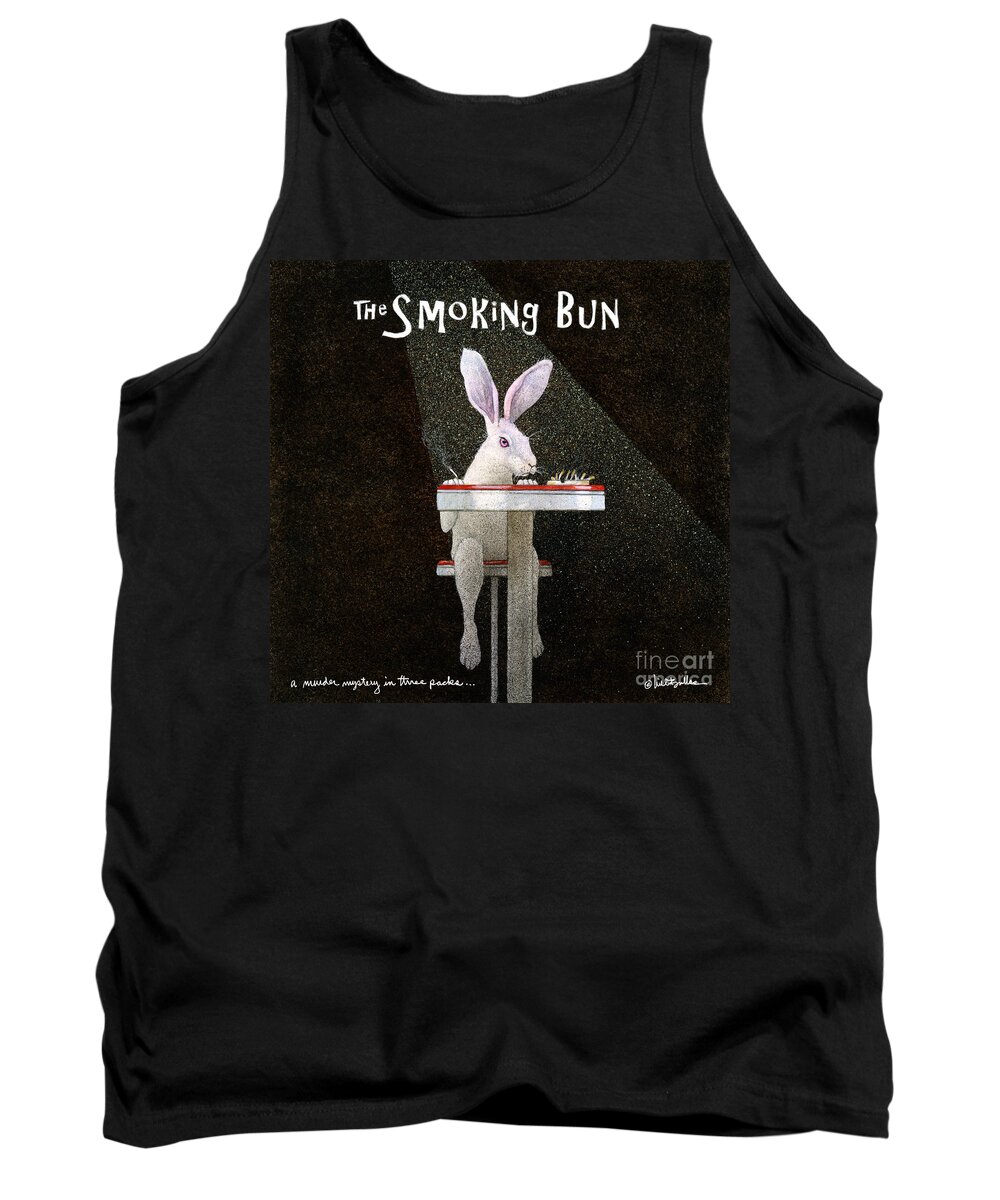 Will Bullas Tank Top featuring the painting Murder Mystery In Three Packs... The Smoking Bun... by Will Bullas