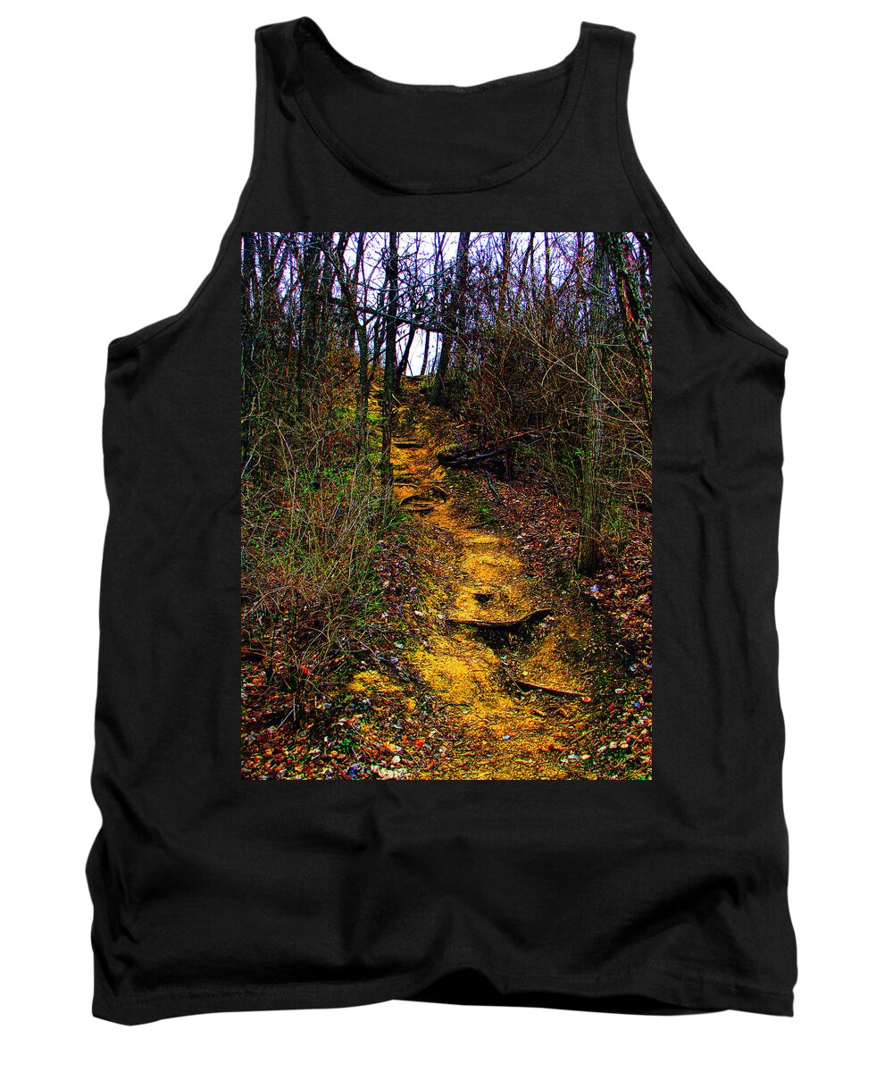 Hiking Tank Top featuring the photograph Mustard Hill by Marie Jamieson