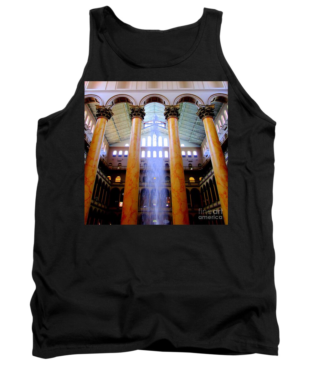 Washington Tank Top featuring the photograph National Building Museum 3 by Randall Weidner