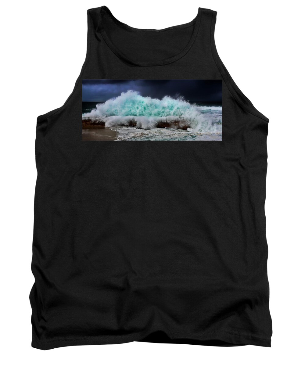 La Jolla Tank Top featuring the photograph Nature's Fury by Russ Harris