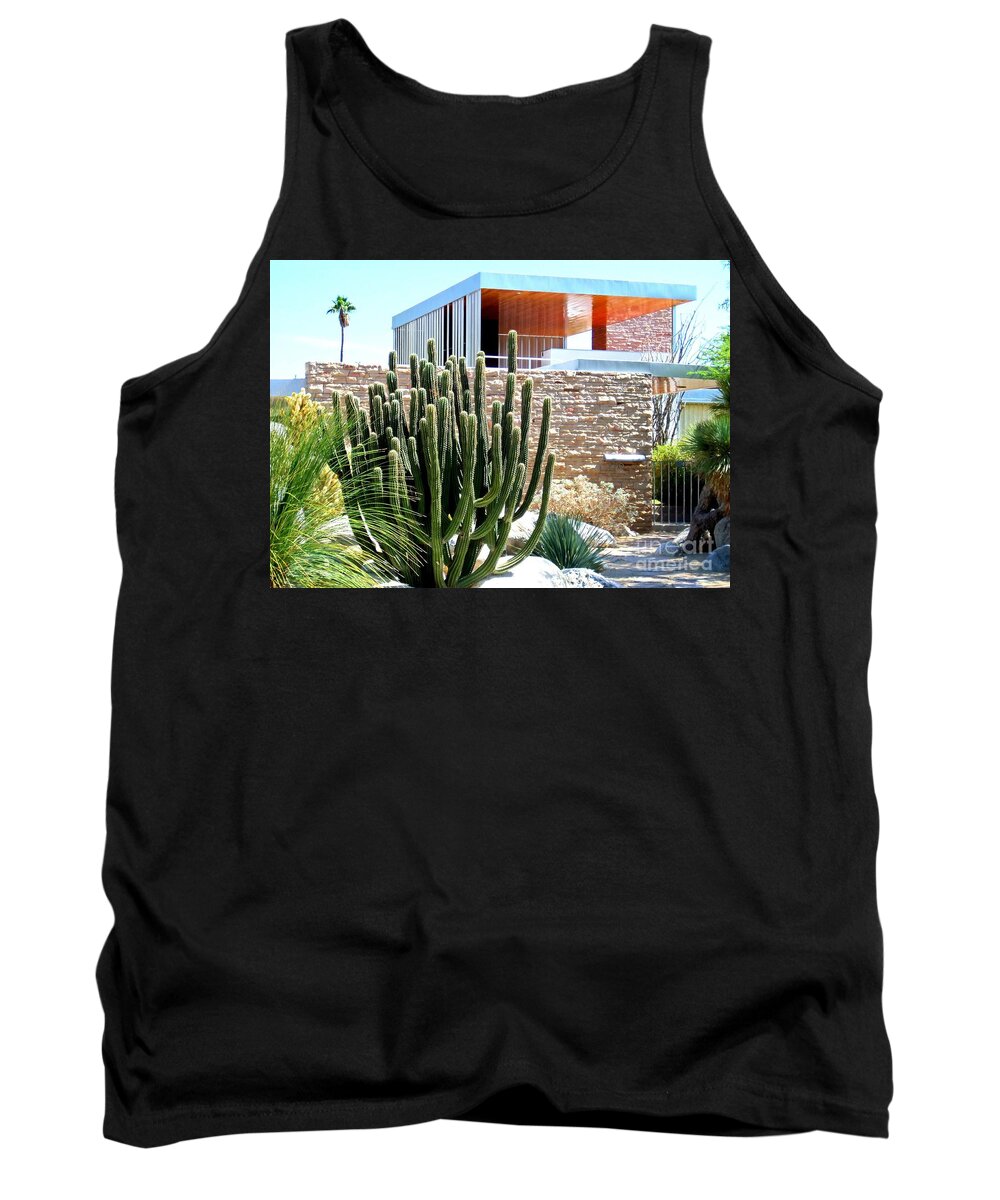 Palm Springs Tank Top featuring the photograph Neutra's Kaufmann House 2 by Randall Weidner