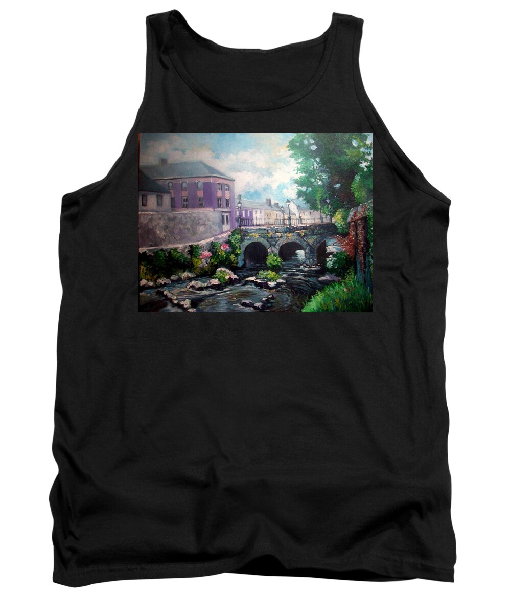 Countylimerick Tank Top featuring the painting Newcastle West Co Limerick by Paul Weerasekera