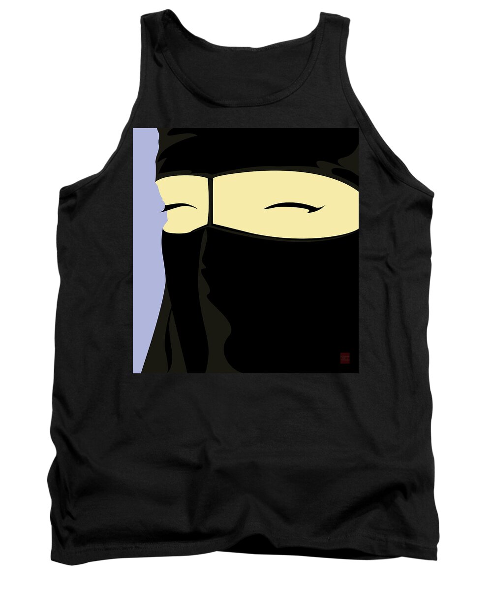  Tank Top featuring the digital art Niqabi by Scheme Of Things Graphics