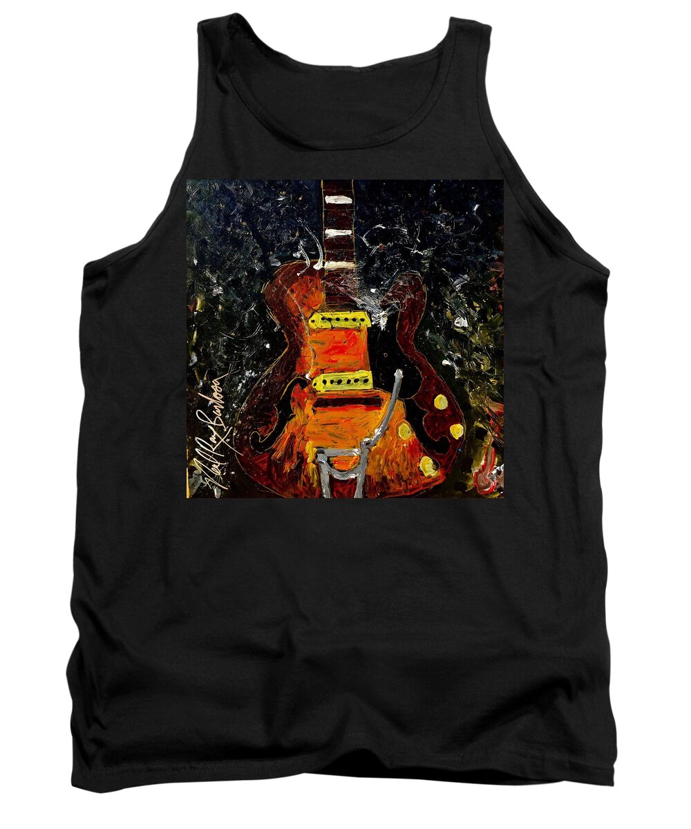 Guitar Tank Top featuring the painting No #7 by Neal Barbosa