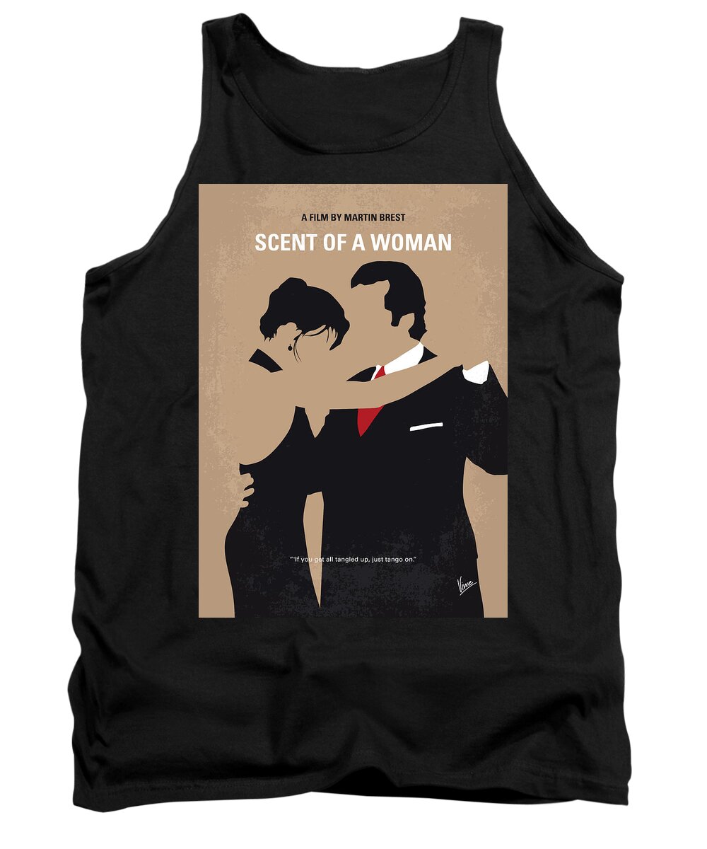 Scent Of A Woman Tank Top featuring the digital art No888 My Scent of a Woman minimal movie poster by Chungkong Art