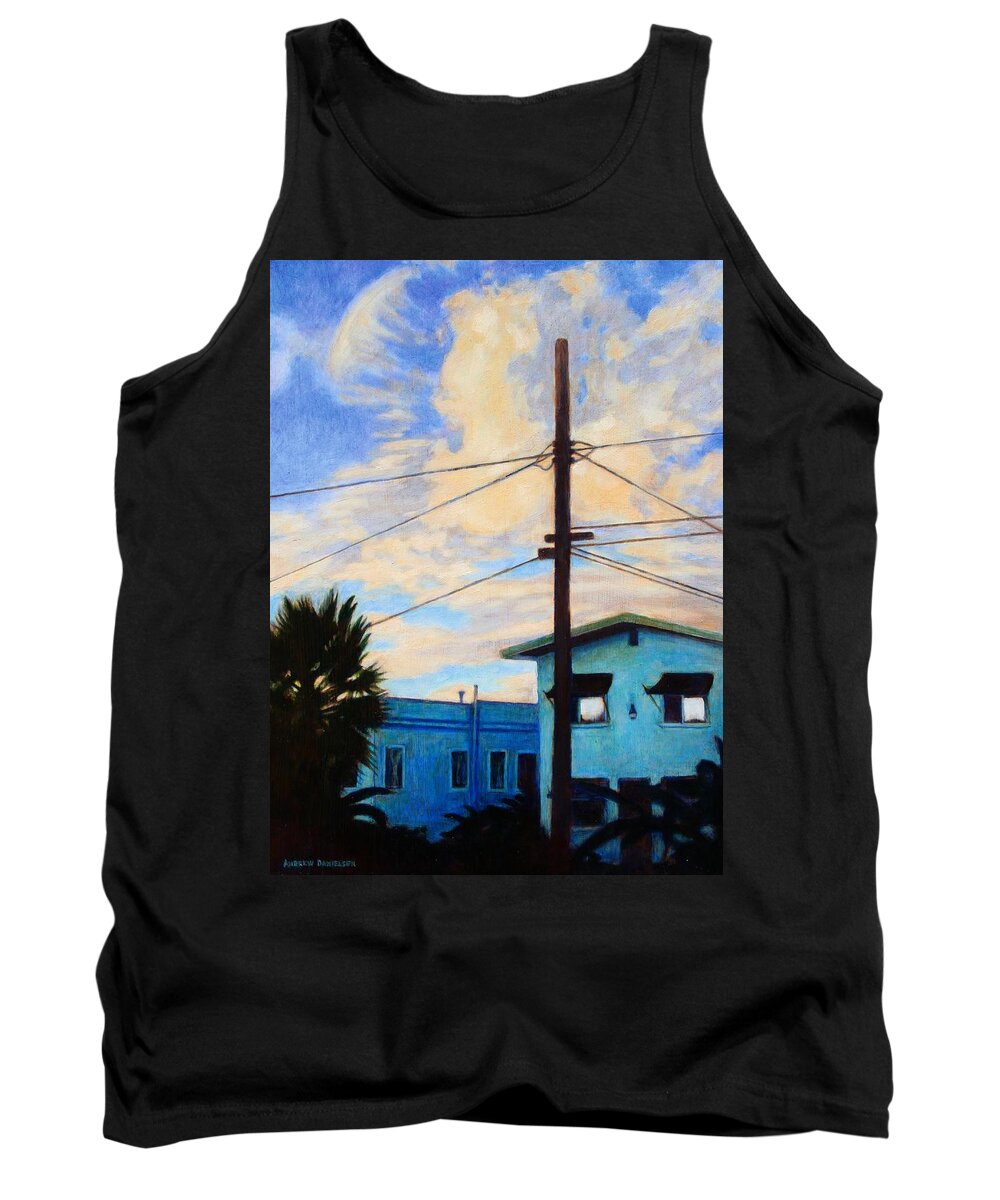 Los Angeles Tank Top featuring the painting Normal Ave by Andrew Danielsen