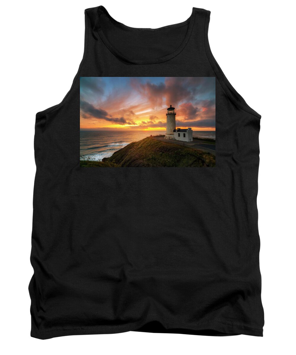 North Head Lighthouse Tank Top featuring the photograph North Head Dreaming by Ryan Manuel