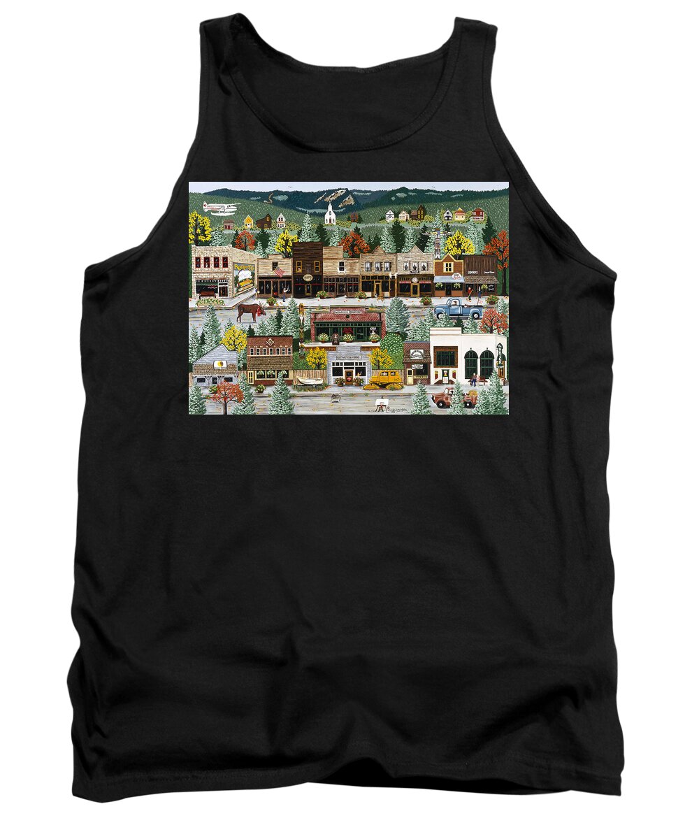 Tv Tank Top featuring the painting Northern Exposure by Jennifer Lake