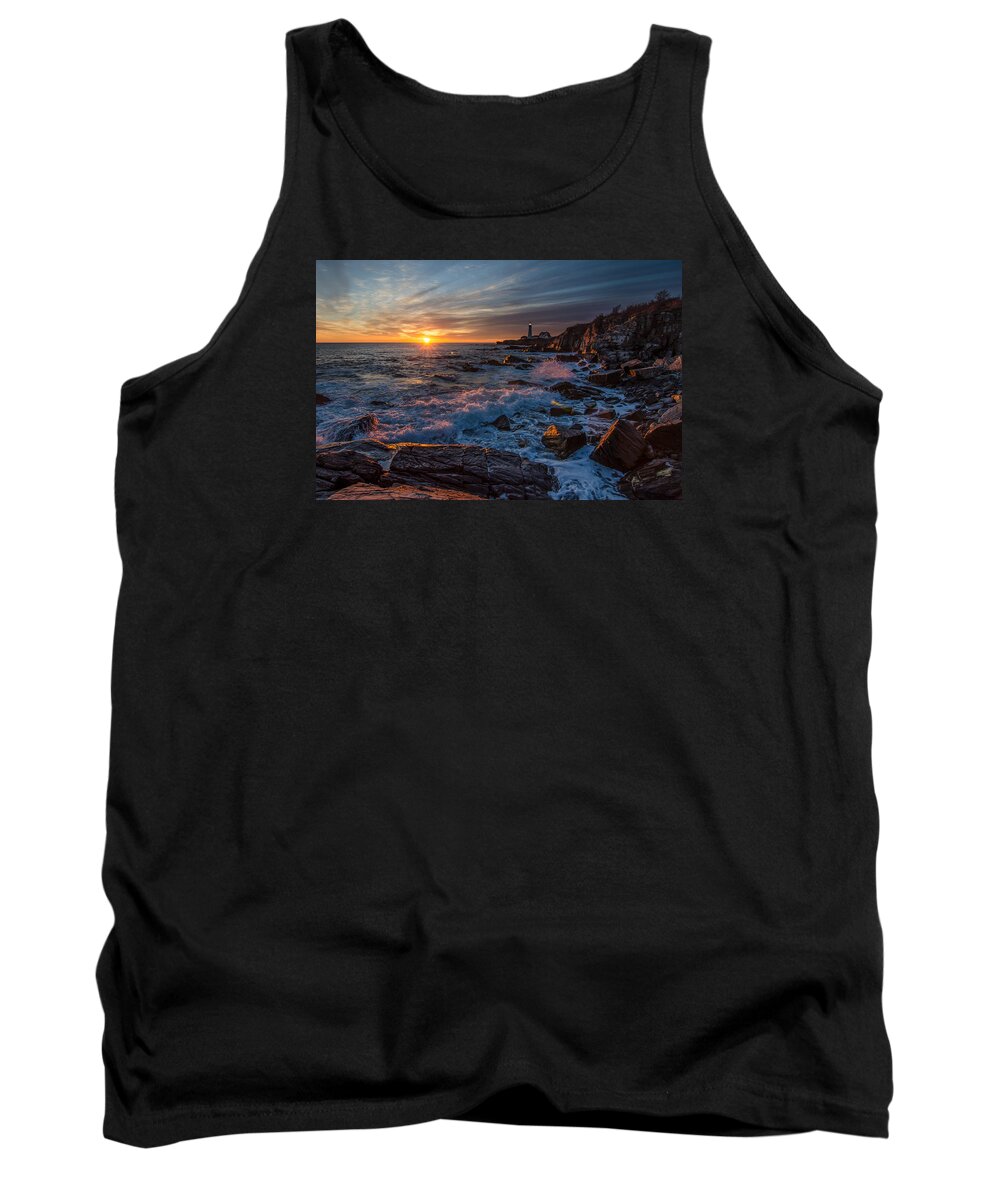 Maine Tank Top featuring the photograph November Morning by Paul Noble