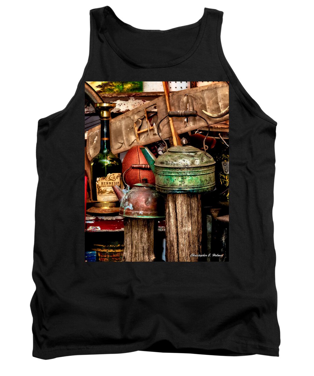 Kettles Tank Top featuring the photograph Odds and Ends by Christopher Holmes