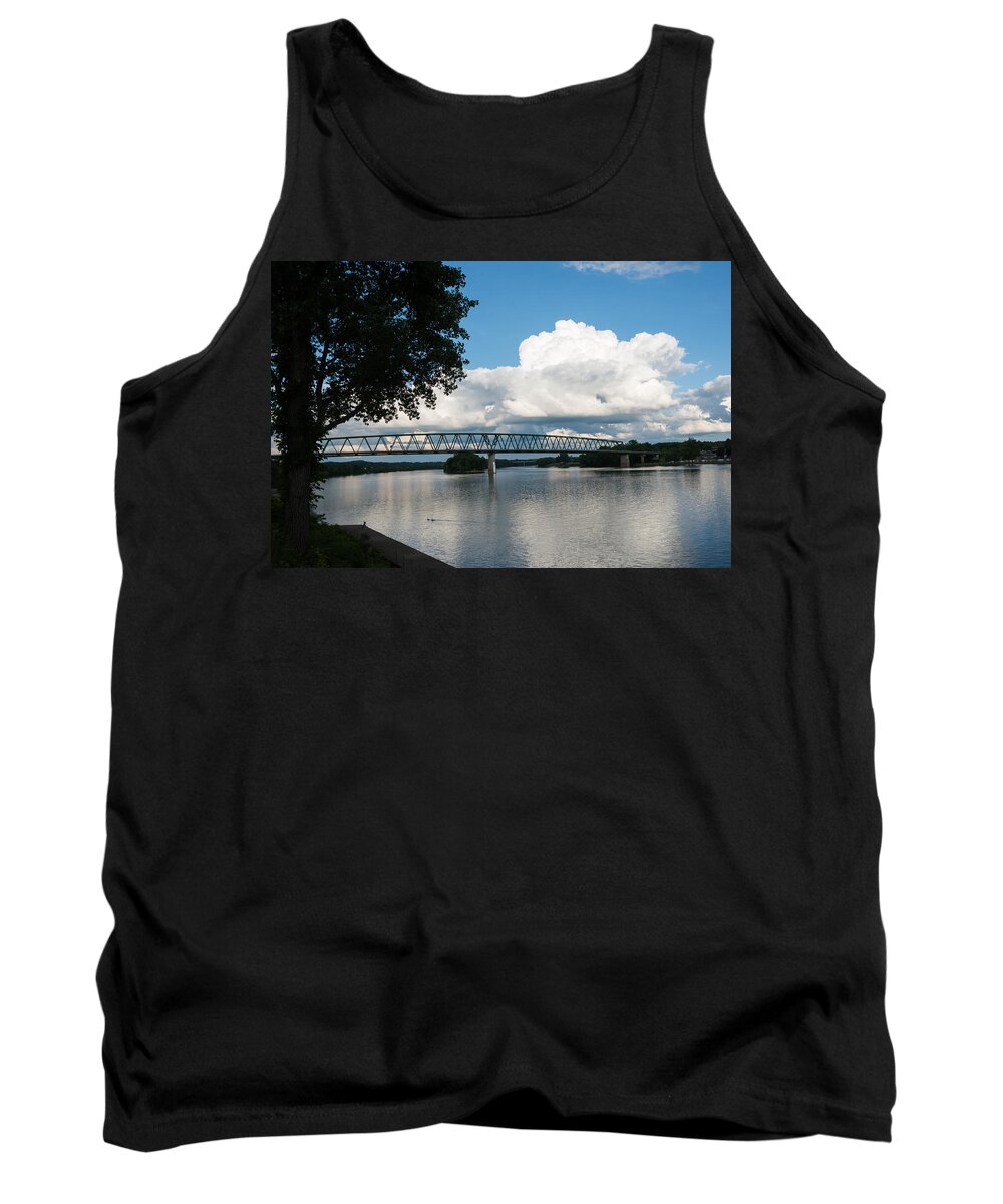 Ohio River Tank Top featuring the photograph Ohio River Scene by Holden The Moment