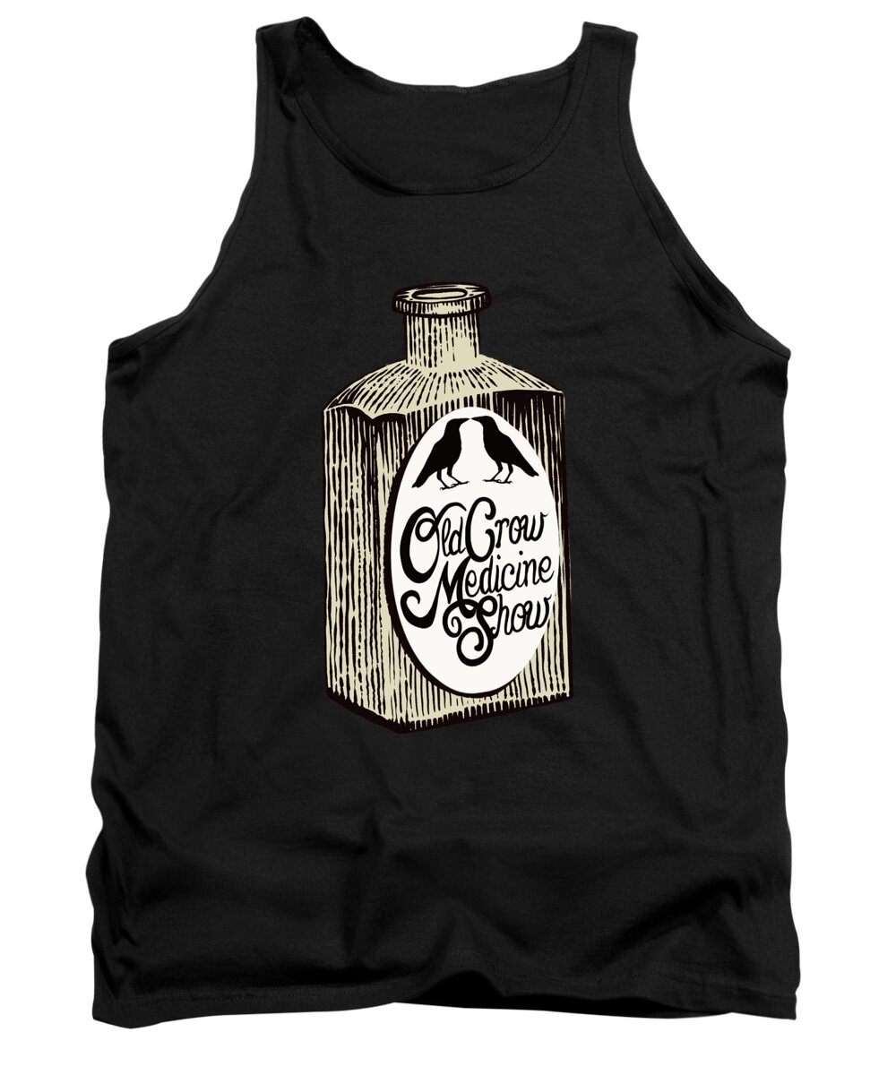 Old Crow Medicine Show Tank Top featuring the painting Old Crow Medicine Show Tonic by Little Bunny Sunshine