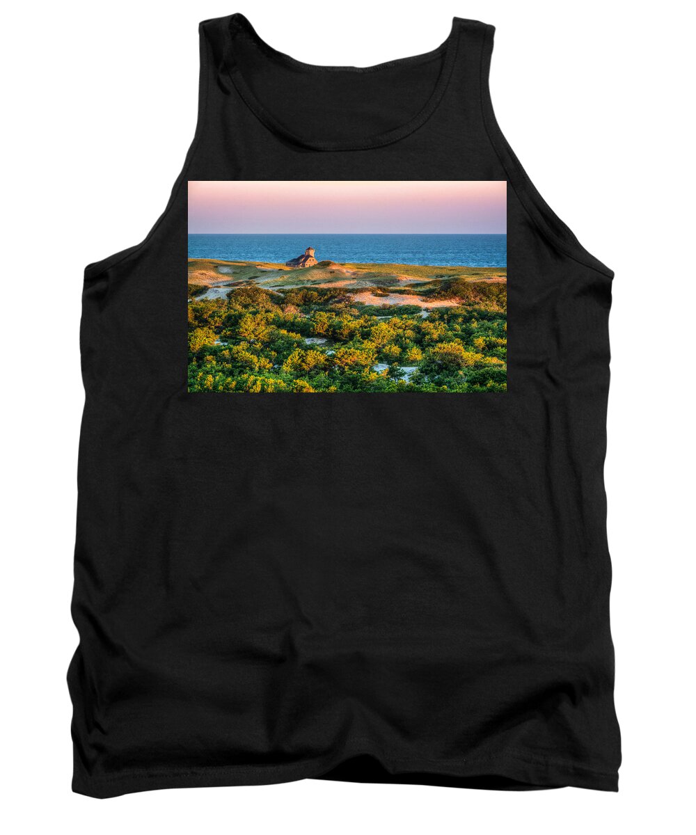 Dave Thompsen Photography Tank Top featuring the photograph Old Harbor Life-Saving Station by David Thompsen