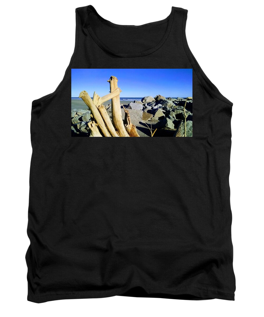 Folly Tank Top featuring the photograph On the Rocks by Sherry Kuhlkin