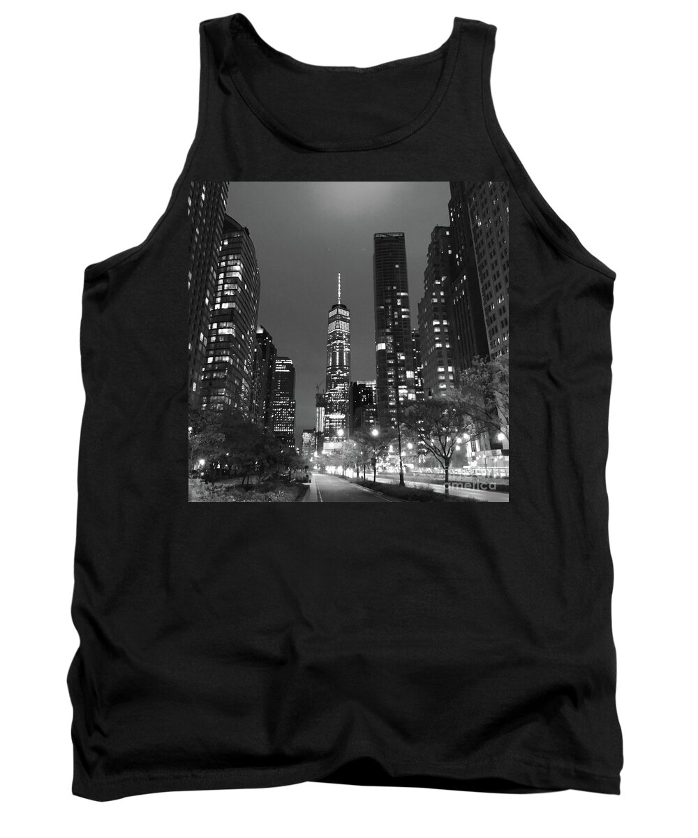 One World Trade Center Tank Top featuring the photograph One World by Dennis Richardson