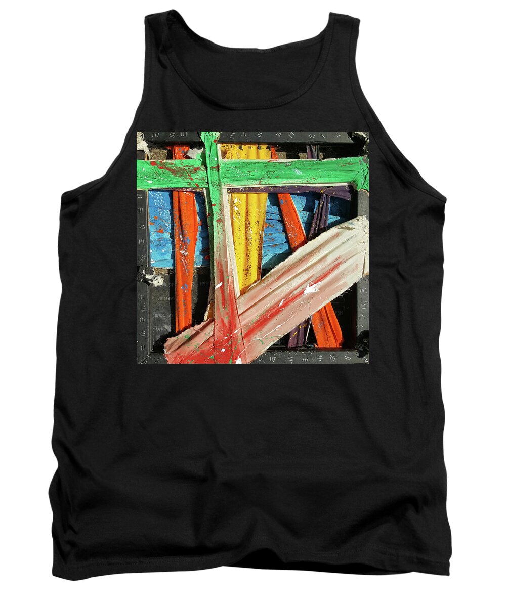 Opposites Attract Tank Top featuring the painting Opposites Attract by John Gholson