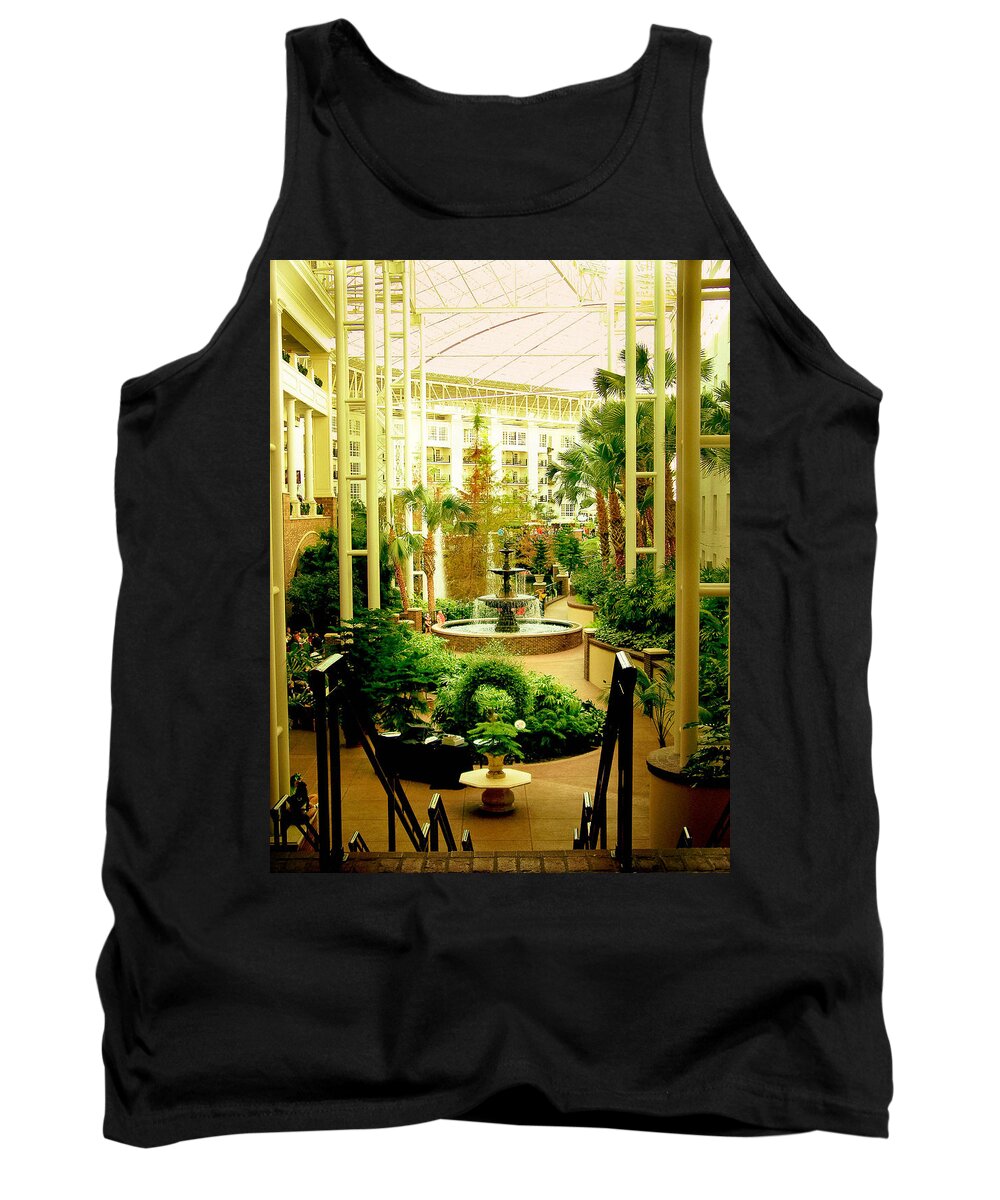 Flower Tank Top featuring the photograph Opryland Hotel by Trish Tritz