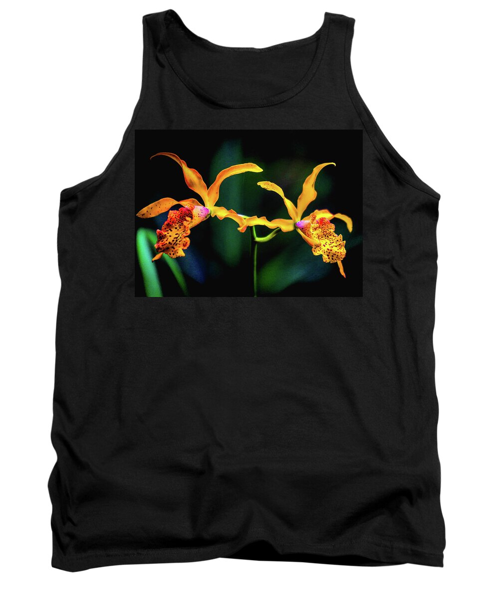 Orchids Tank Top featuring the photograph Orchid Flight by Rochelle Berman