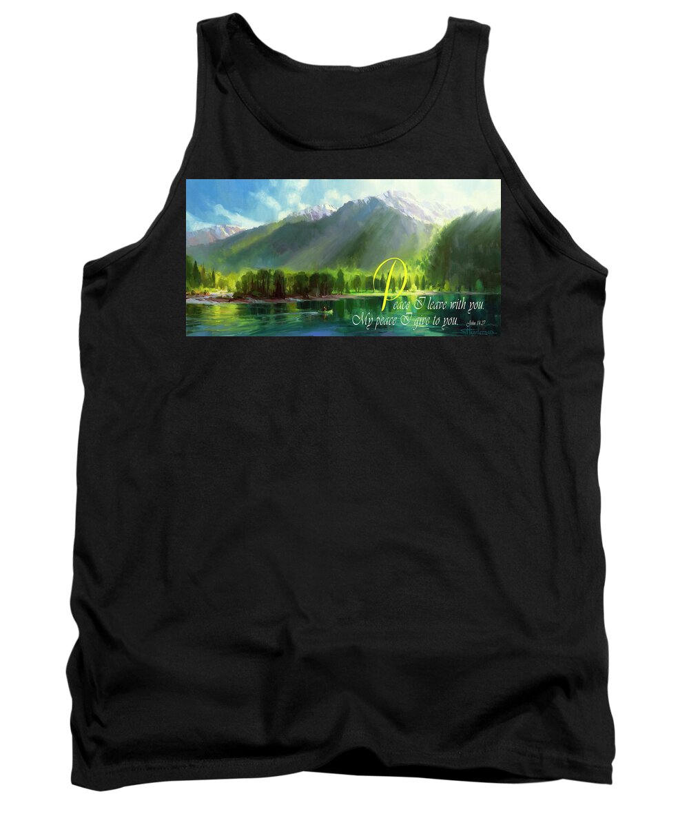 Christian Tank Top featuring the digital art Peace I Give You by Steve Henderson