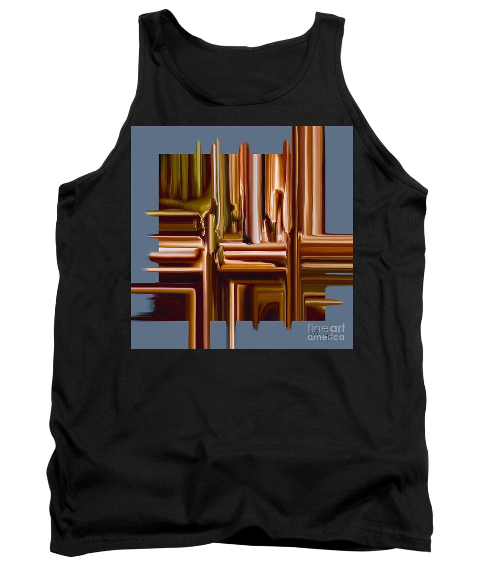 Poetry Tank Top featuring the digital art Poetry To Move In Time by Leo Symon