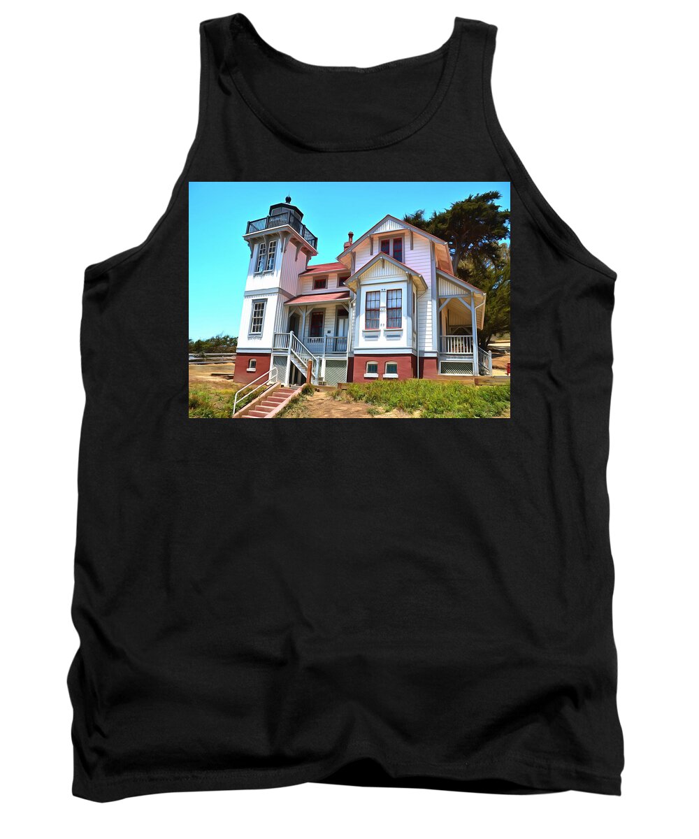 Light House Tank Top featuring the photograph Point San Luis Lighthouse by Floyd Snyder