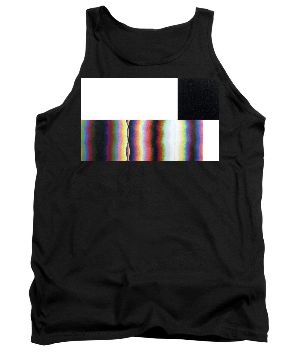 Color Tank Top featuring the painting Poles Number Five by Stephen Mauldin