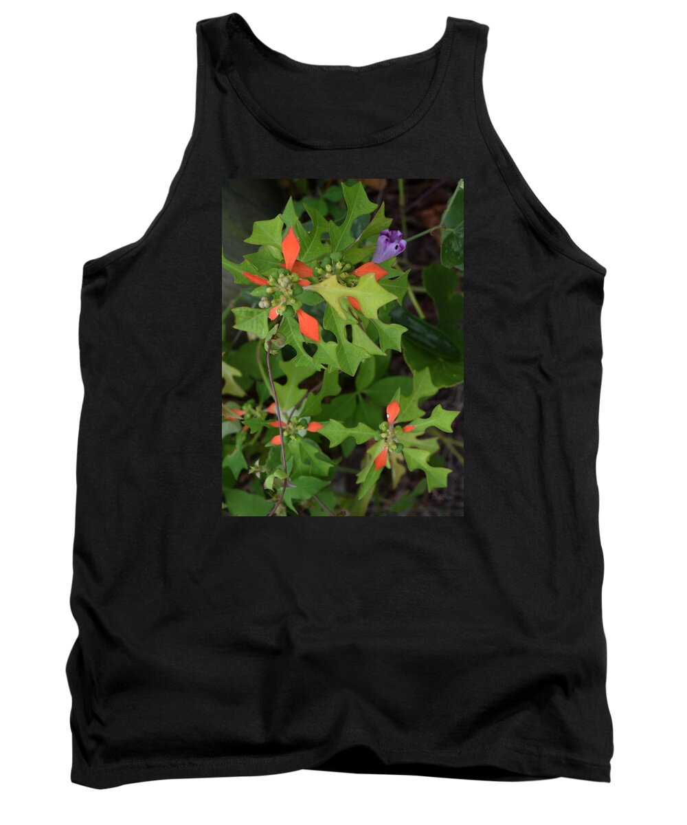 Floral Tank Top featuring the photograph Pop of Color by Deborah Crew-Johnson
