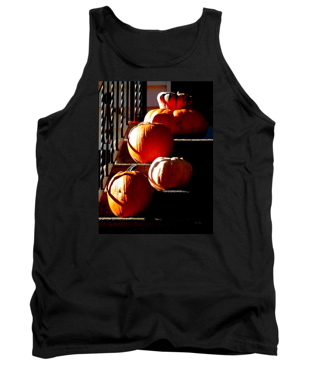 Autumn Tank Top featuring the photograph Pumpkin Morning by Wild Thing