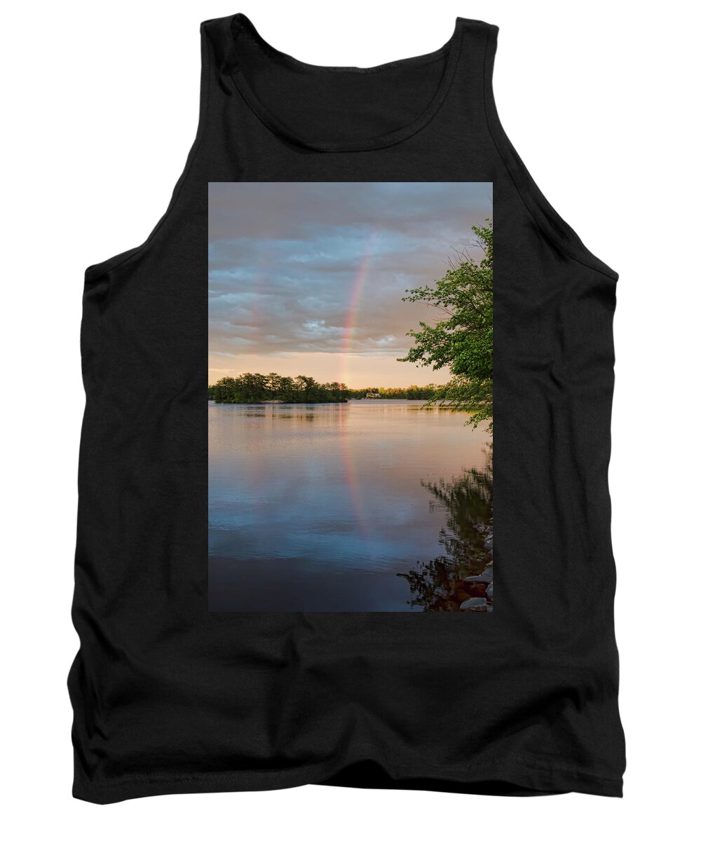 Rainbow Tank Top featuring the photograph Rainbow After the Storm by Beth Venner