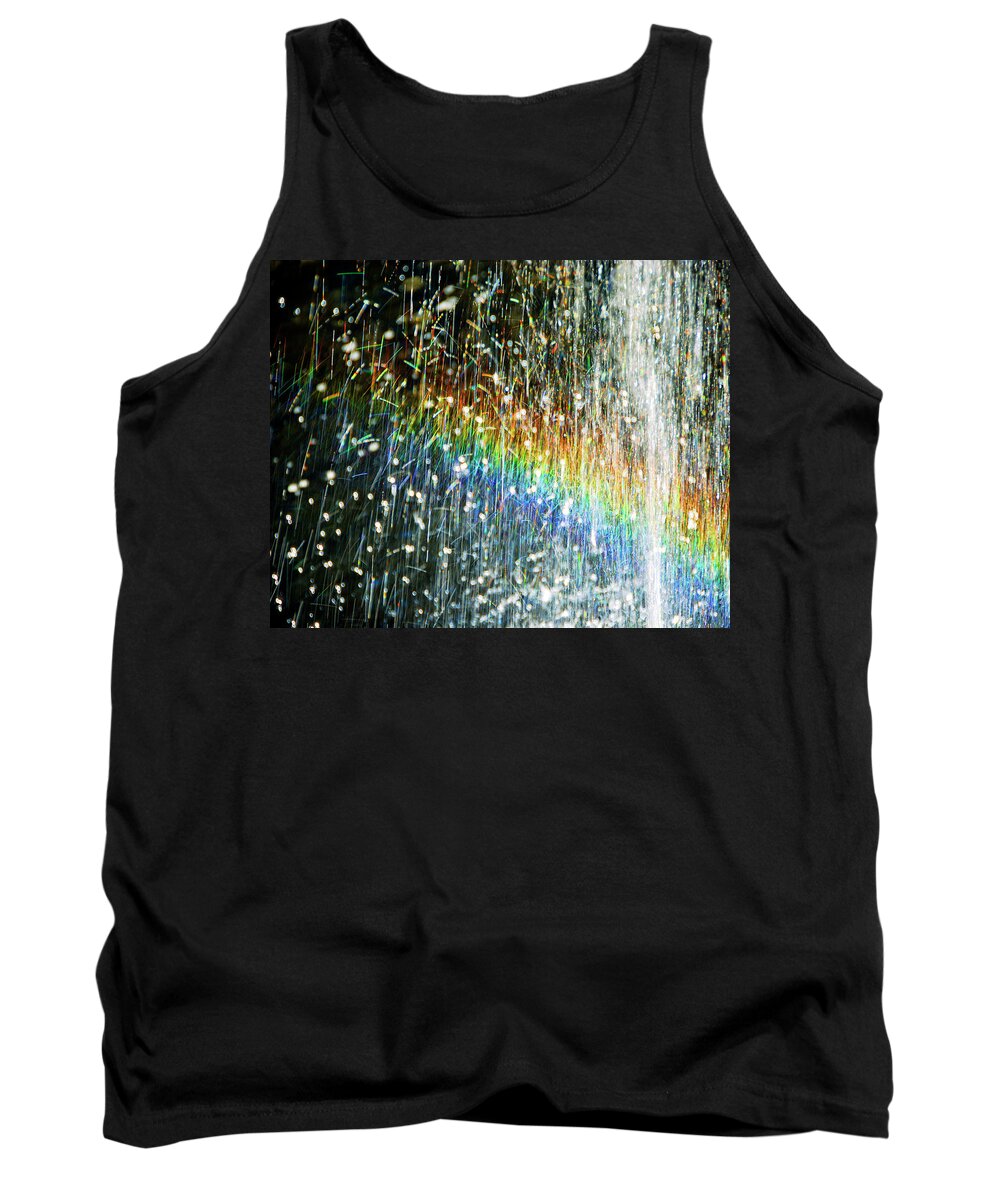 Fountain Tank Top featuring the photograph Rainbow Fountain by Frances Miller
