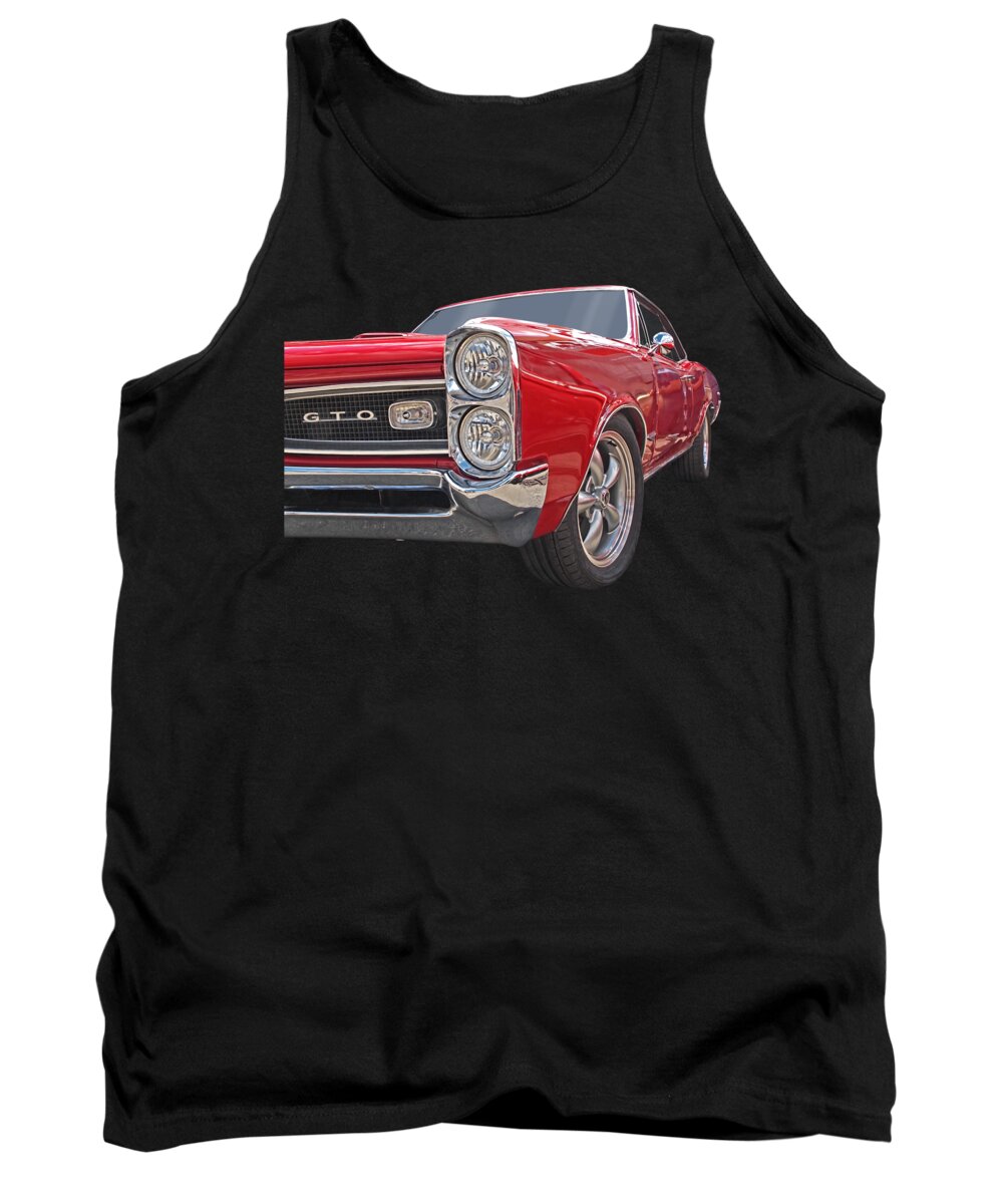 Pontiac Tank Top featuring the photograph Red GTO by Gill Billington