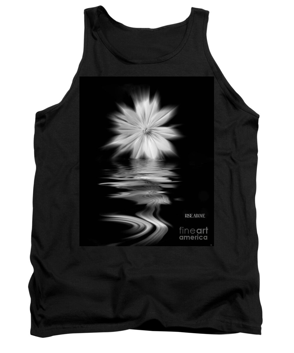 Mixed Media Tank Top featuring the digital art Rise Above by Elaine Manley