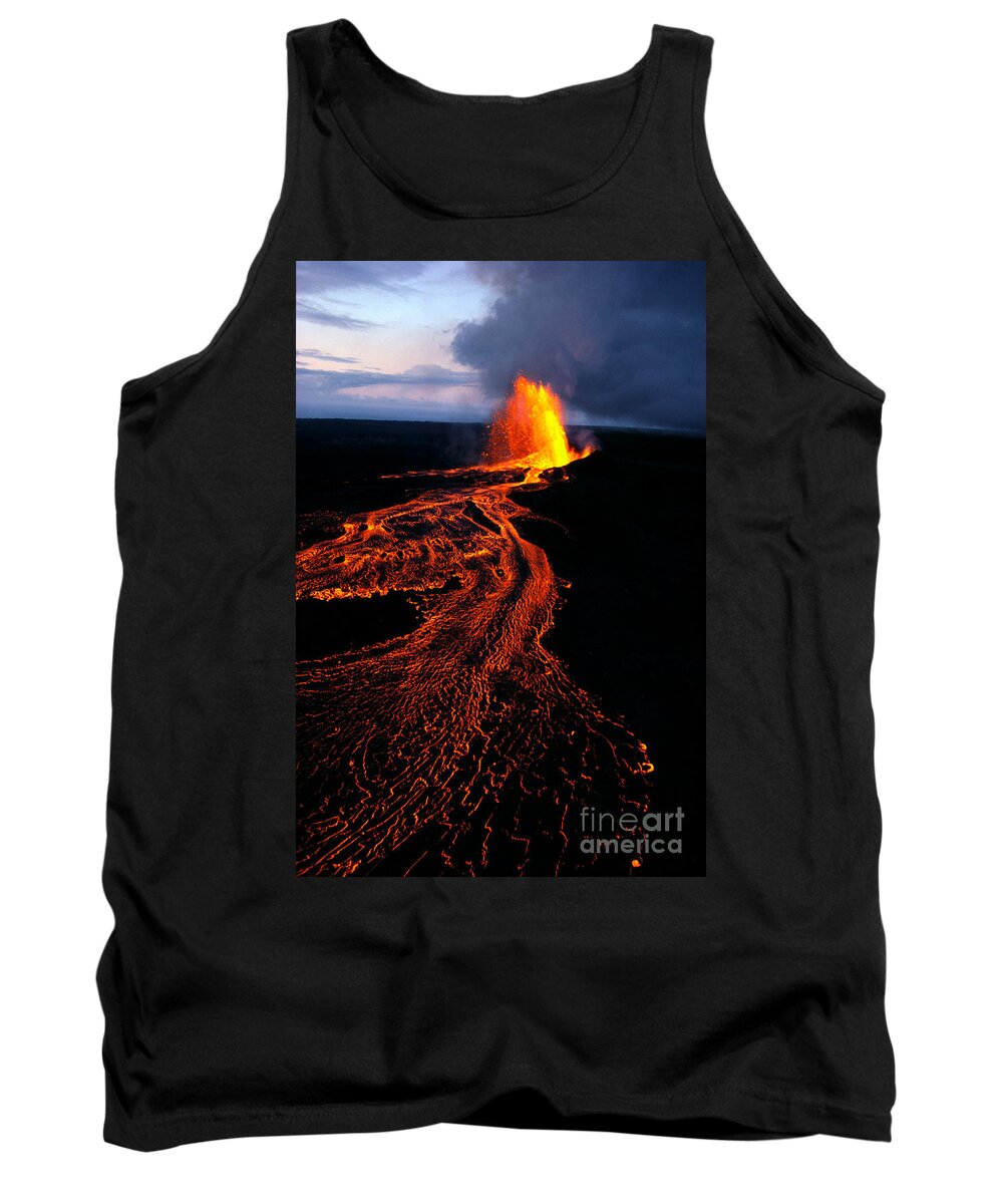 A26d Tank Top featuring the photograph River Of Lava by Joe Carini - Printscapes