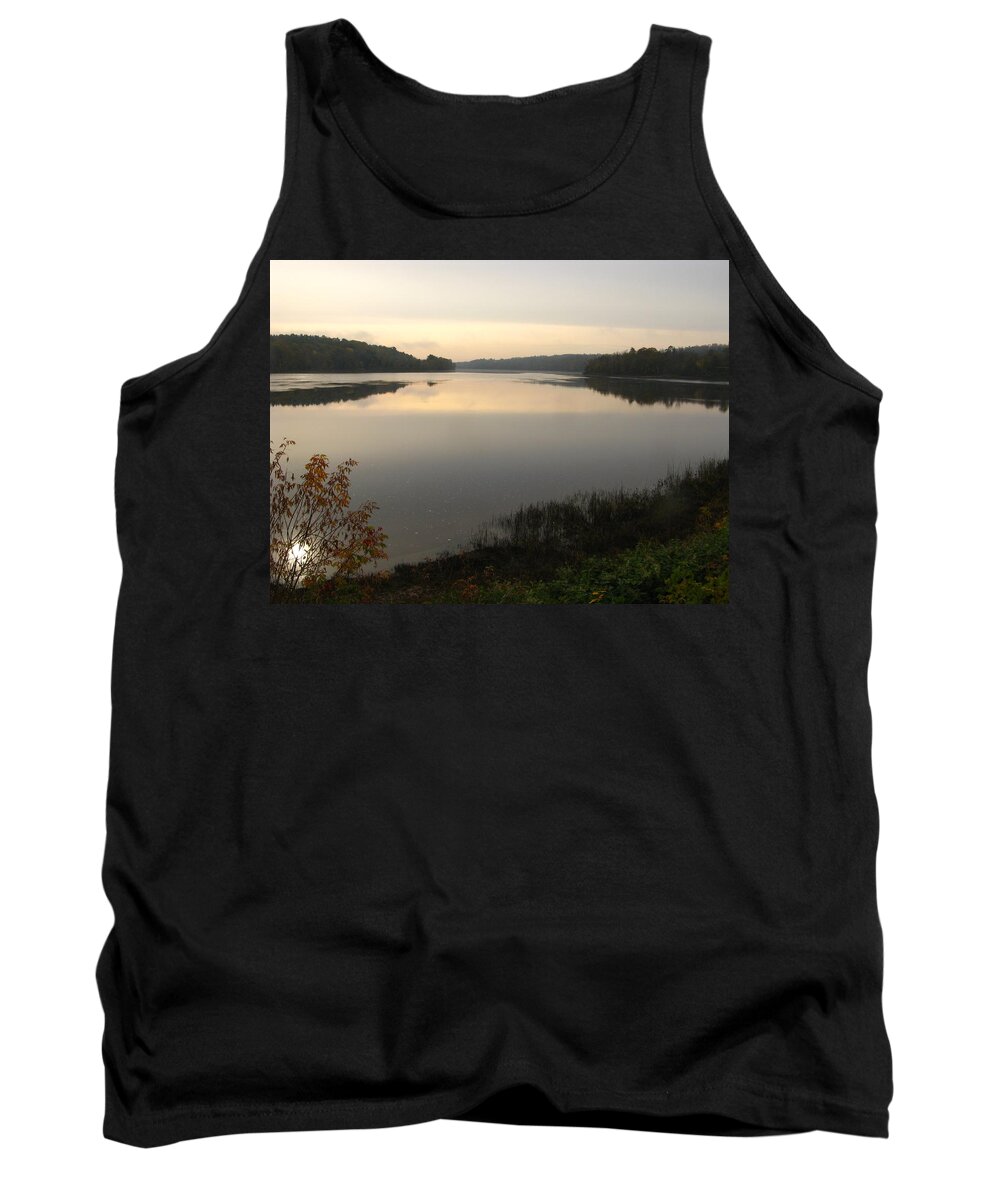 River Tank Top featuring the photograph River Solitude by Bill Tomsa
