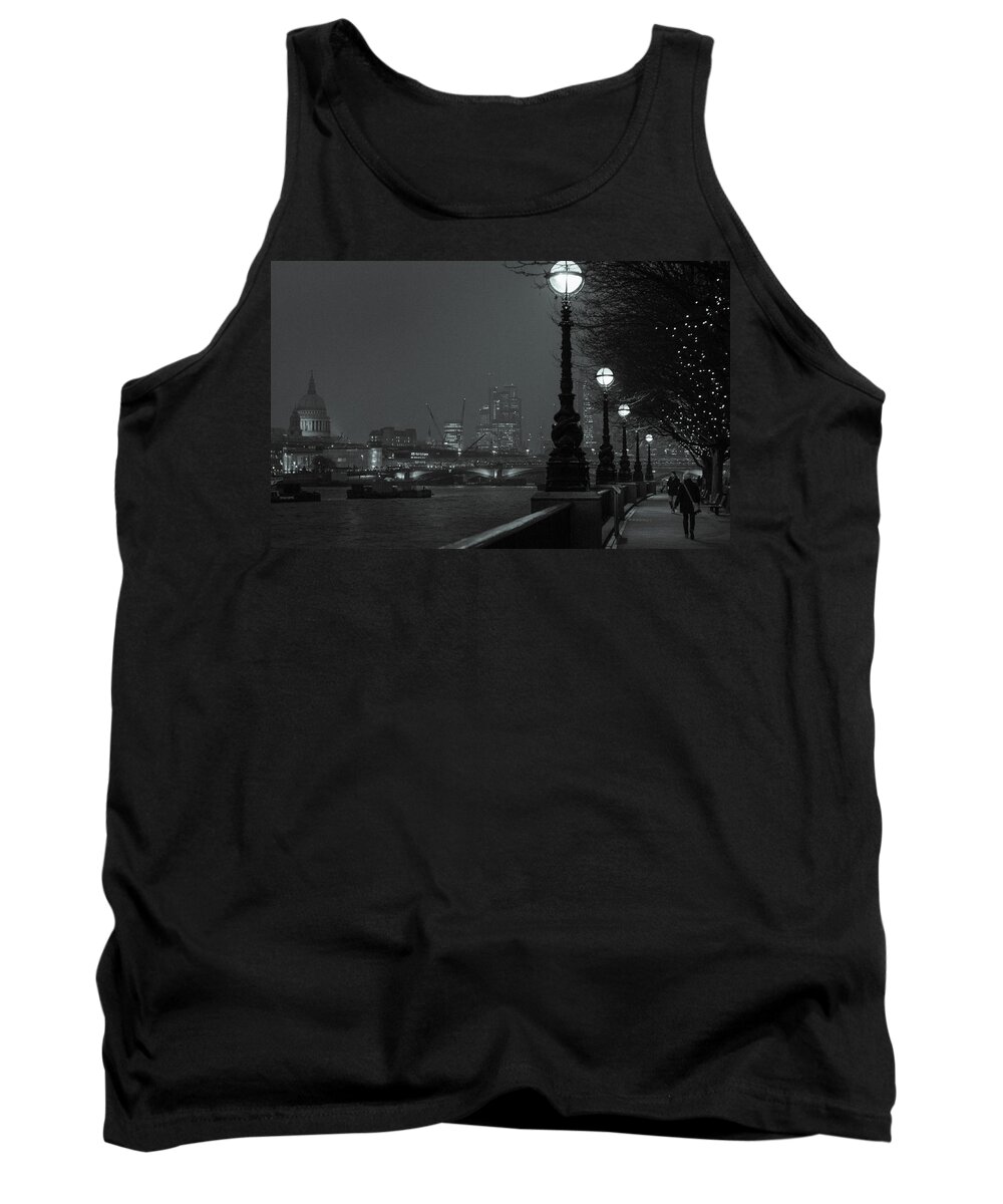 River Tank Top featuring the photograph River Thames Embankment, London 2 by Perry Rodriguez