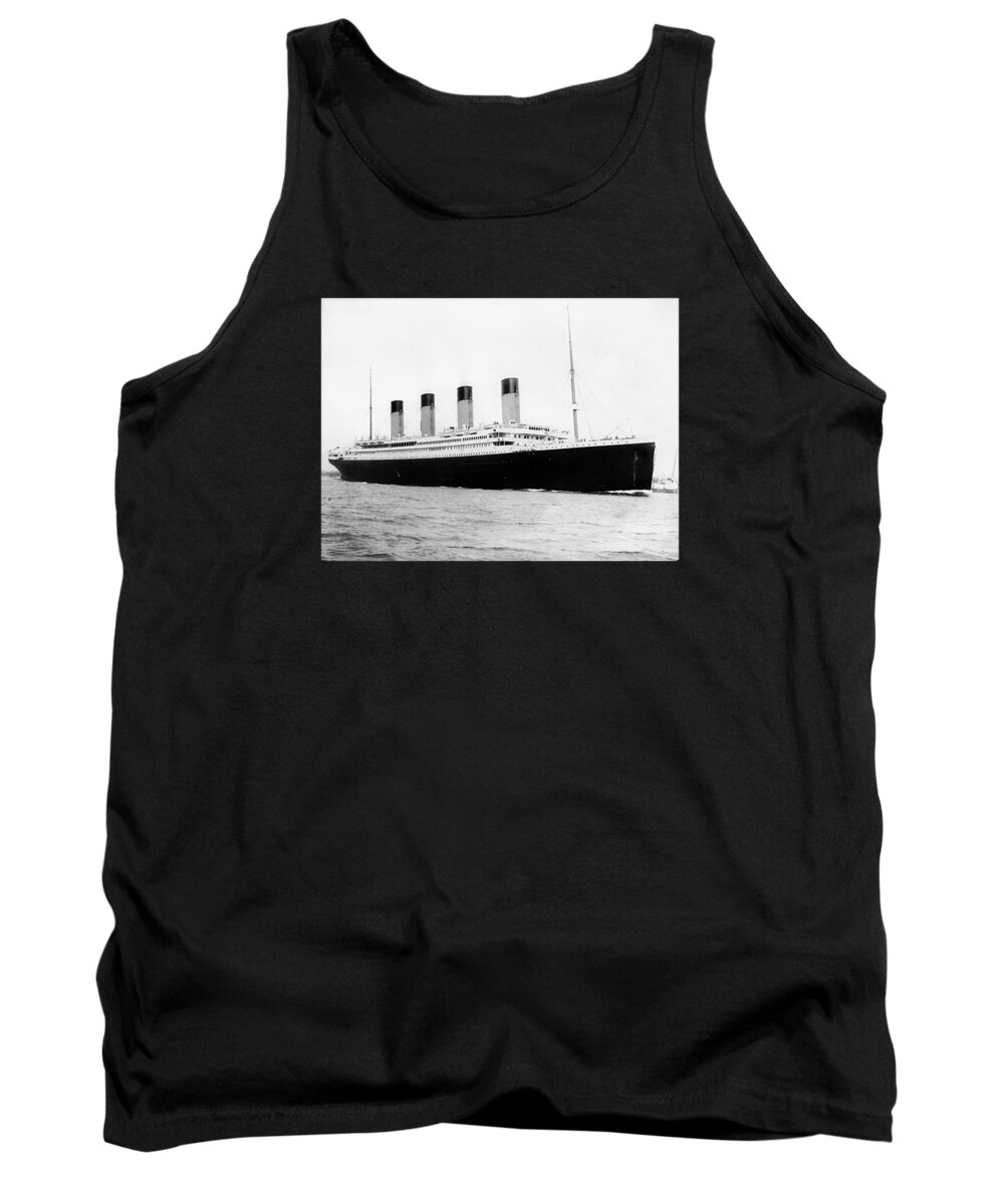 Titanic Tank Top featuring the photograph RMS Titanic by War Is Hell Store