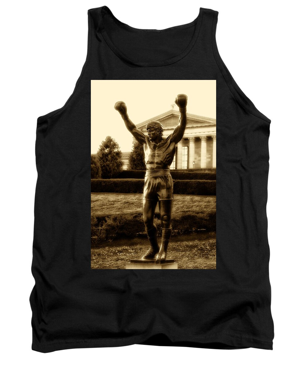 Sports Tank Top featuring the photograph Rocky - Heart of a Champion by Bill Cannon
