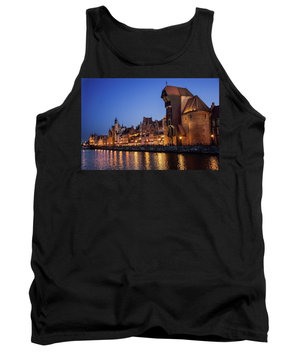 Gdansk Tank Top featuring the photograph Romantic evening in Gdansk by Robert Grac