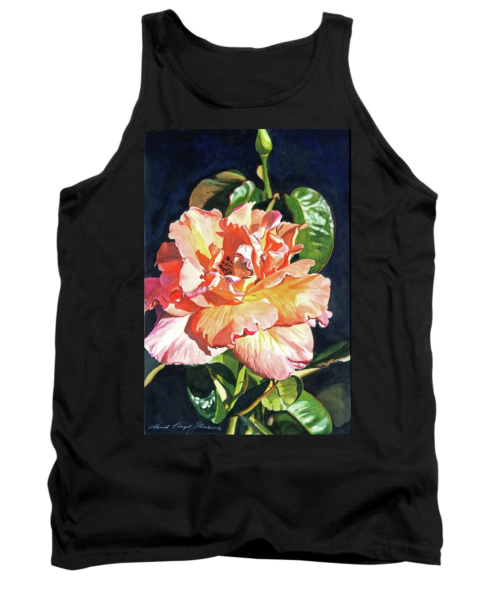 Roses Tank Top featuring the painting Royal Rose by David Lloyd Glover