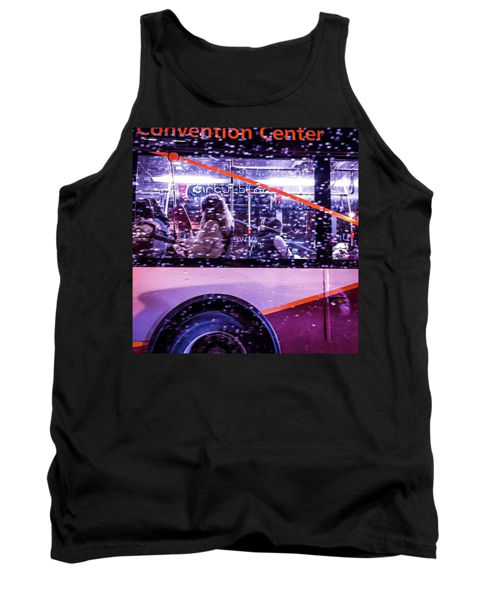 City Tank Top featuring the photograph Rush Hour On A Rainy Monday Evening In by Sandy Major Photography