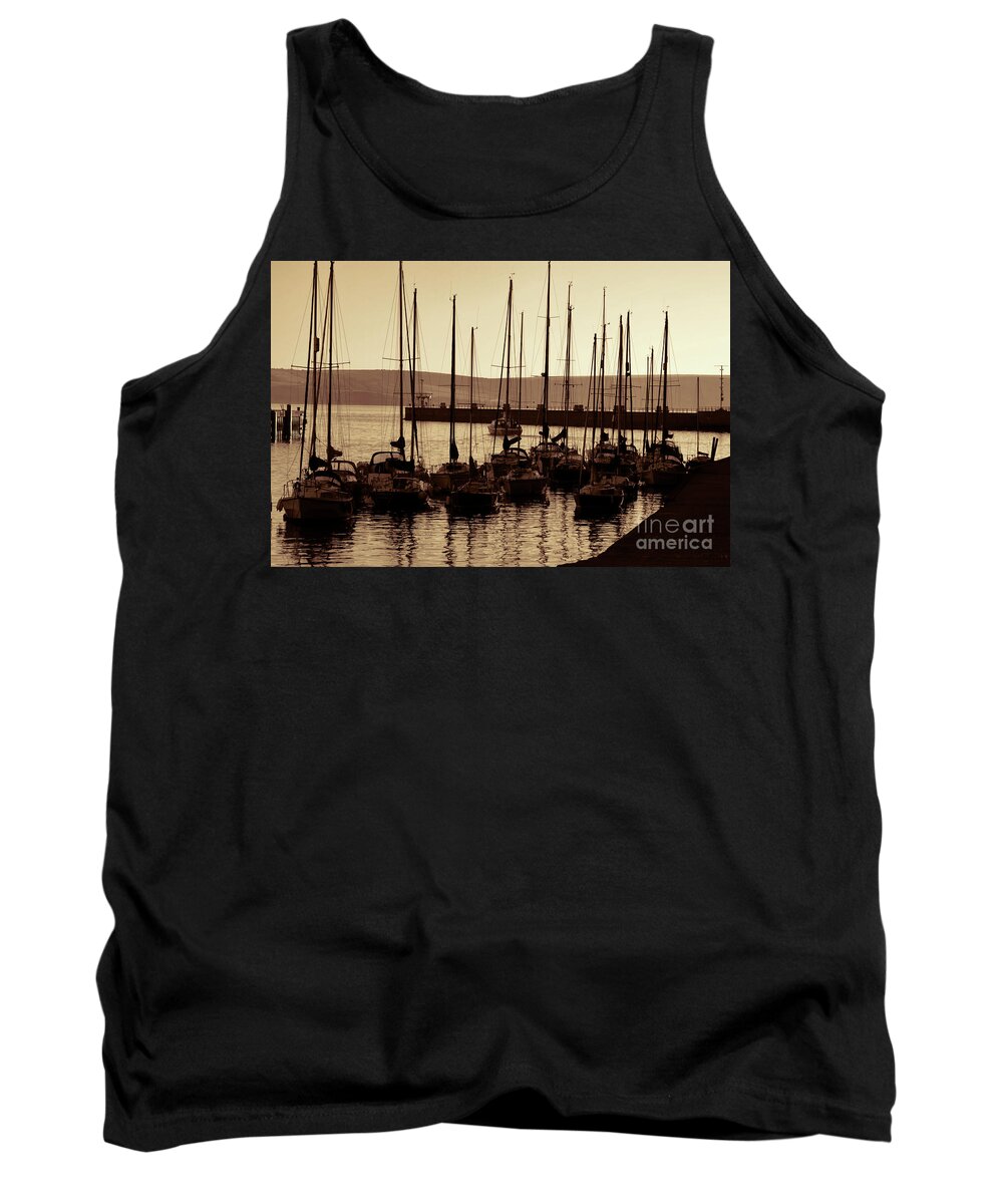 Weymouth Tank Top featuring the photograph Russet Harbour by Baggieoldboy
