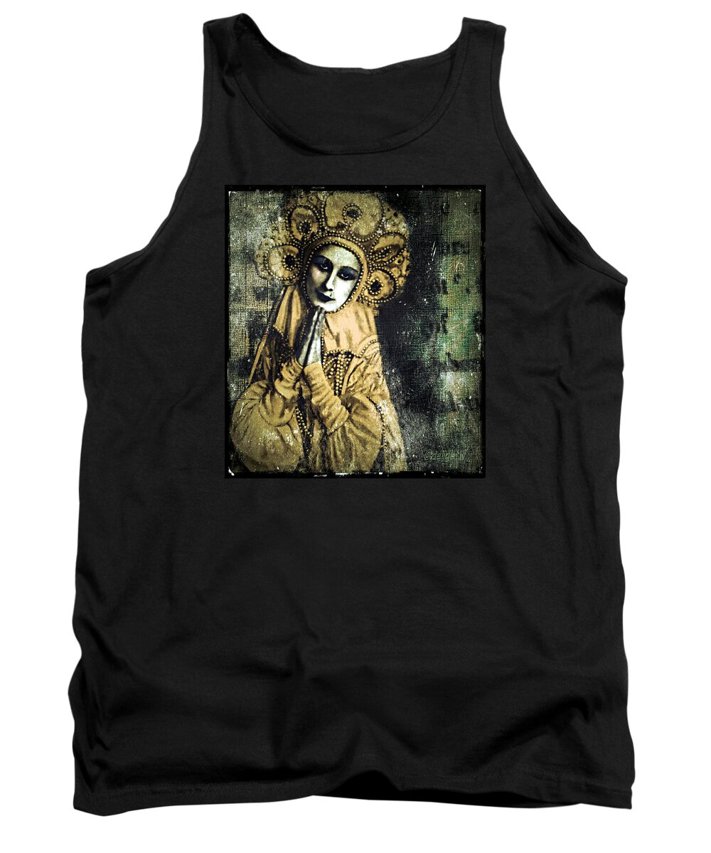 Russian Icon Tank Top featuring the digital art Russian Icon by Delight Worthyn